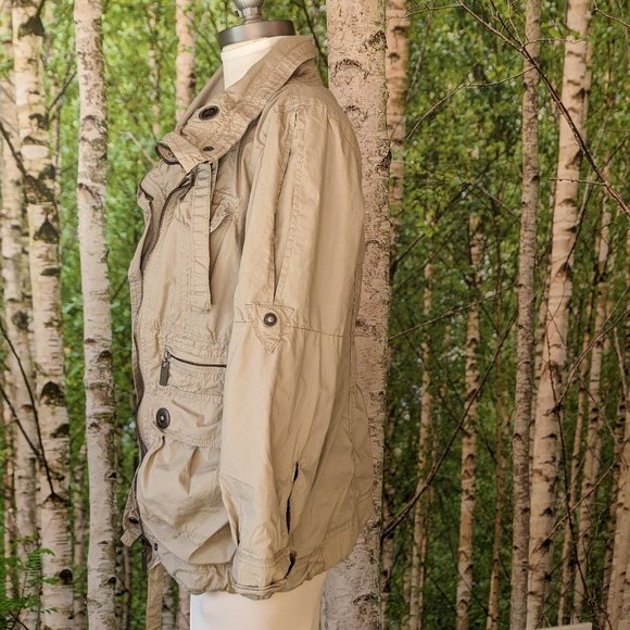 Dollhouse Lightweight Cargo Jacket, khaki / tan - Picture 12 of 12